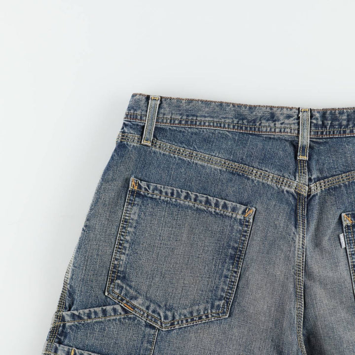 Levi's SILVER TAB CARPENTER Denim Painter Shorts (Men's W37 equivalent) cotton blue type Vintage Second Hand