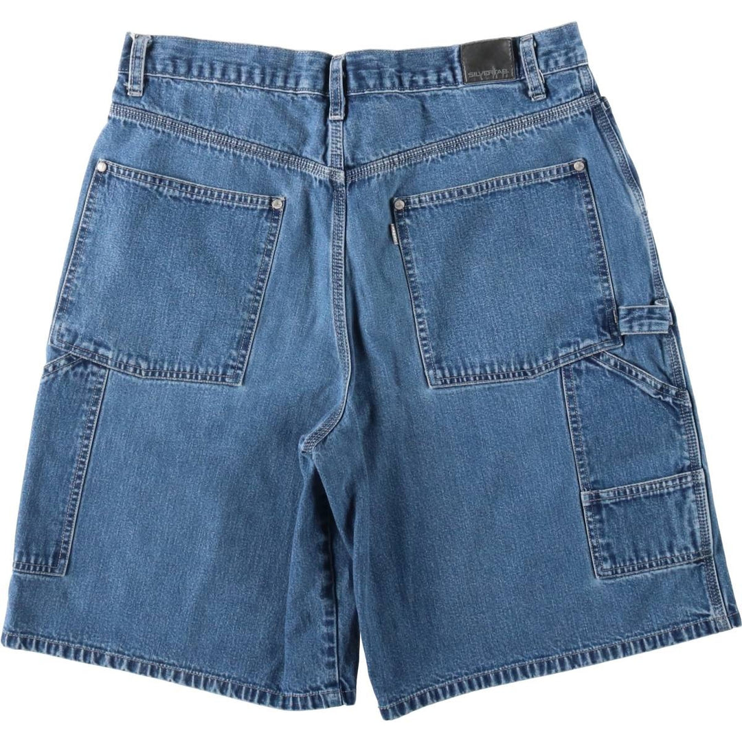 Levi's SILVER TAB Silver Tab Denim Painter Shorts, Men's W34 equivalent cotton blue type Vintage Second Hand
