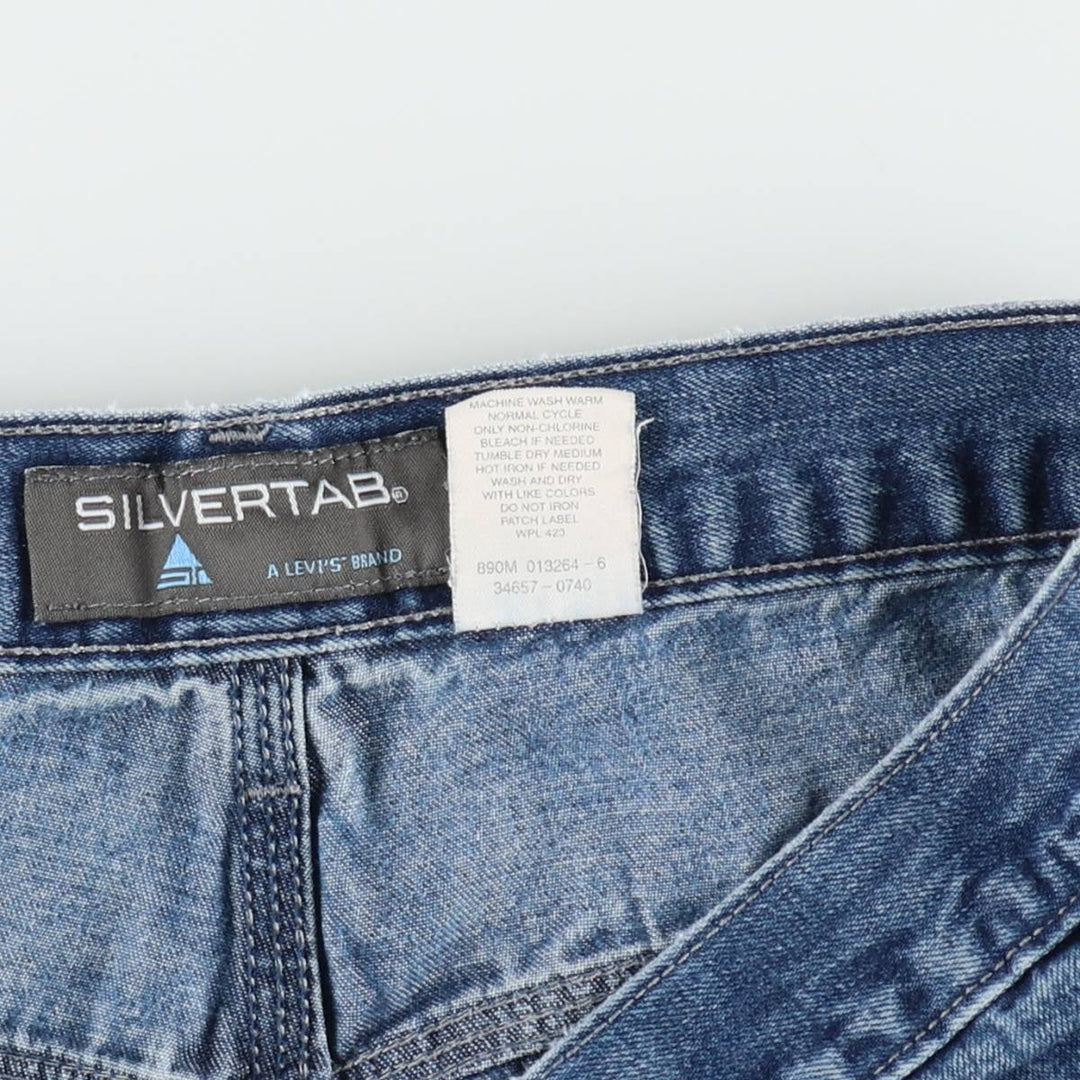 Levi's SILVER TAB Silver Tab Denim Painter Shorts, Men's W34 equivalent cotton blue type Vintage Second Hand