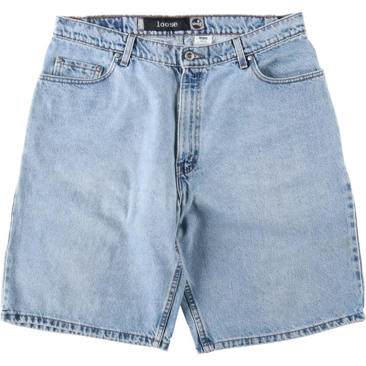 90'S Levi's Silver Tab LOOSE Denim Shorts, Half Pants, Jorts, Made in USA, Men's W36, Vintage cotton blue type Vintage Second Hand
