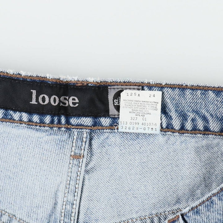 90'S Levi's Silver Tab LOOSE Denim Shorts, Half Pants, Jorts, Made in USA, Men's W36, Vintage cotton blue type Vintage Second Hand