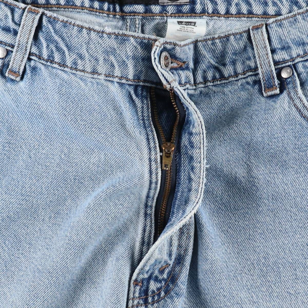 90'S Levi's Silver Tab LOOSE Denim Shorts, Half Pants, Jorts, Made in USA, Men's W36, Vintage cotton blue type Vintage Second Hand
