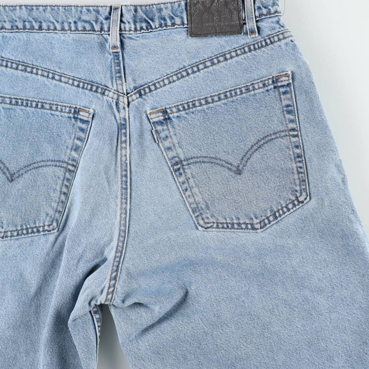 90'S Levi's Silver Tab LOOSE Denim Shorts, Half Pants, Jorts, Made in USA, Men's W36, Vintage cotton blue type Vintage Second Hand