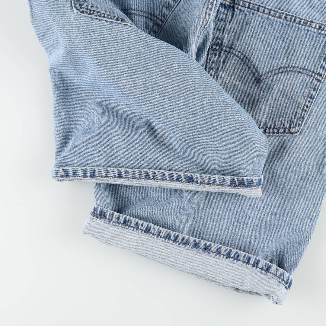 90'S Levi's Silver Tab LOOSE Denim Shorts, Half Pants, Jorts, Made in USA, Men's W36, Vintage cotton blue type Vintage Second Hand