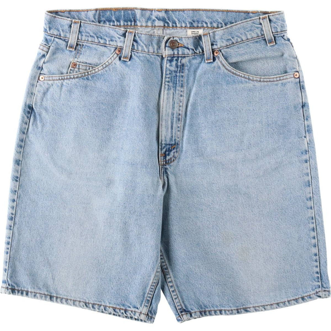 90'S Levi's 550 Relaxed Fit Denim Shorts, Made in USA, Men's, W37, Vintage cotton blue type Vintage Second Hand