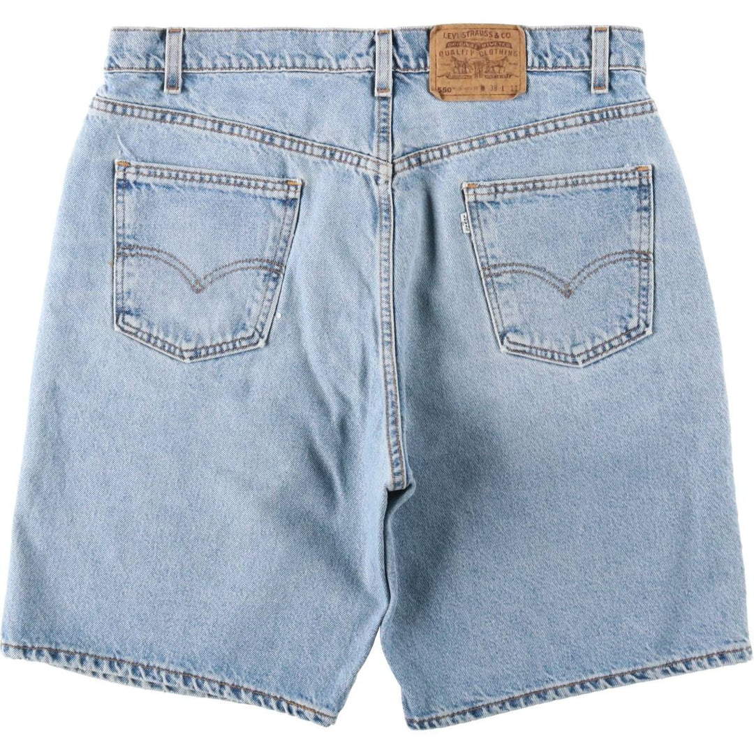 90'S Levi's 550 Relaxed Fit Denim Shorts, Made in USA, Men's, W37, Vintage cotton blue type Vintage Second Hand