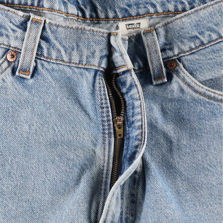 90'S Levi's 550 Relaxed Fit Denim Shorts, Made in USA, Men's, W37, Vintage cotton blue type Vintage Second Hand
