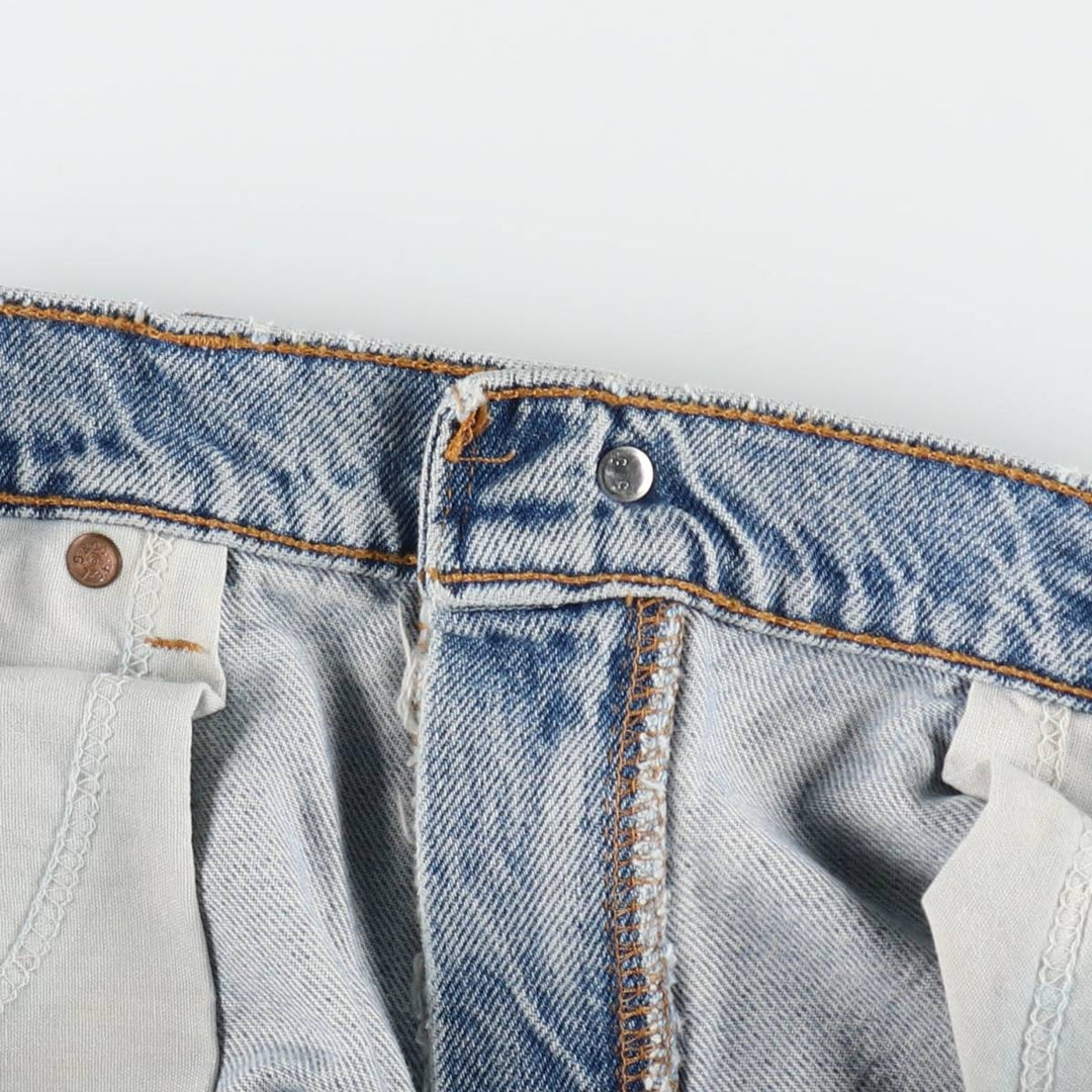 90'S Levi's 550 Relaxed Fit Denim Shorts, Made in USA, Men's, W37, Vintage cotton blue type Vintage Second Hand