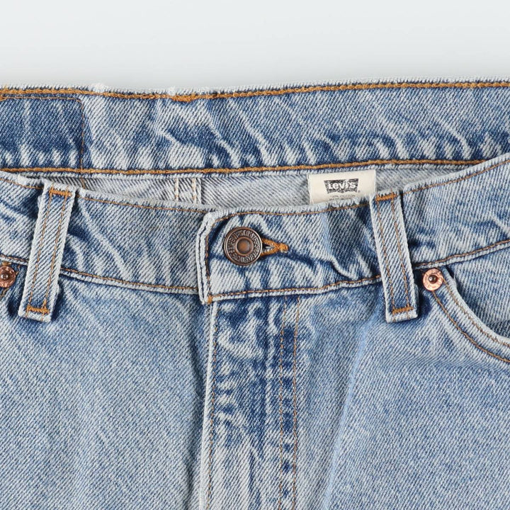 90'S Levi's 550 Relaxed Fit Denim Shorts, Made in USA, Men's, W37, Vintage cotton blue type Vintage Second Hand
