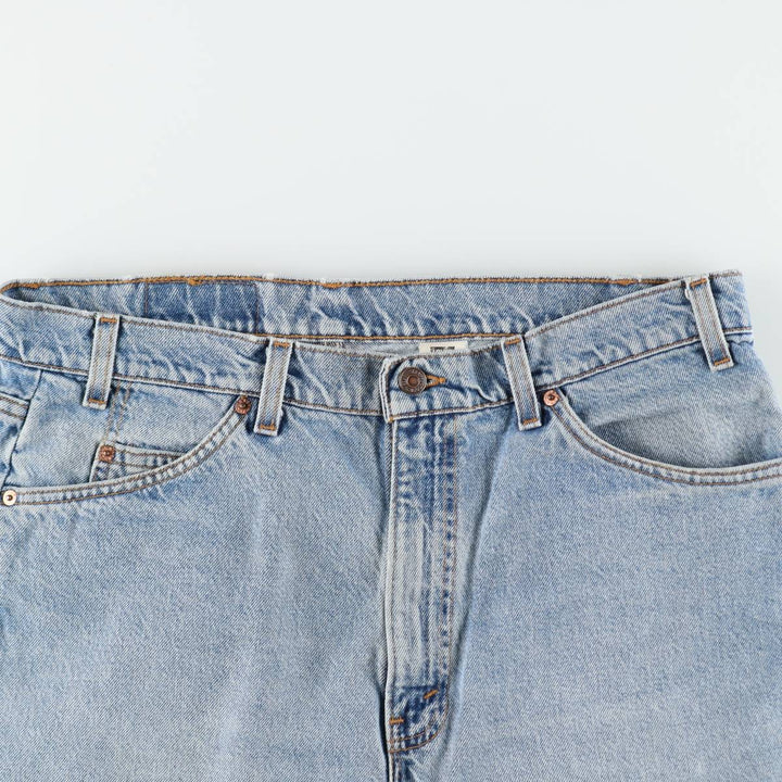90'S Levi's 550 Relaxed Fit Denim Shorts, Made in USA, Men's, W37, Vintage cotton blue type Vintage Second Hand