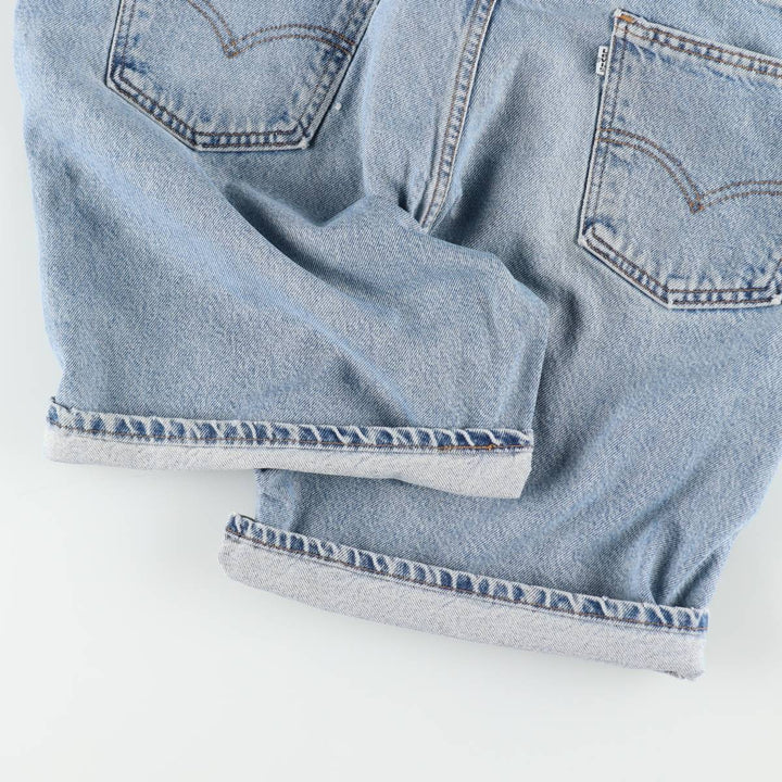 90'S Levi's 550 Relaxed Fit Denim Shorts, Made in USA, Men's, W37, Vintage cotton blue type Vintage Second Hand