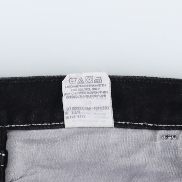 Wrangler Black Denim Shorts for Men, W35 cotton black type Vintage Second Hand