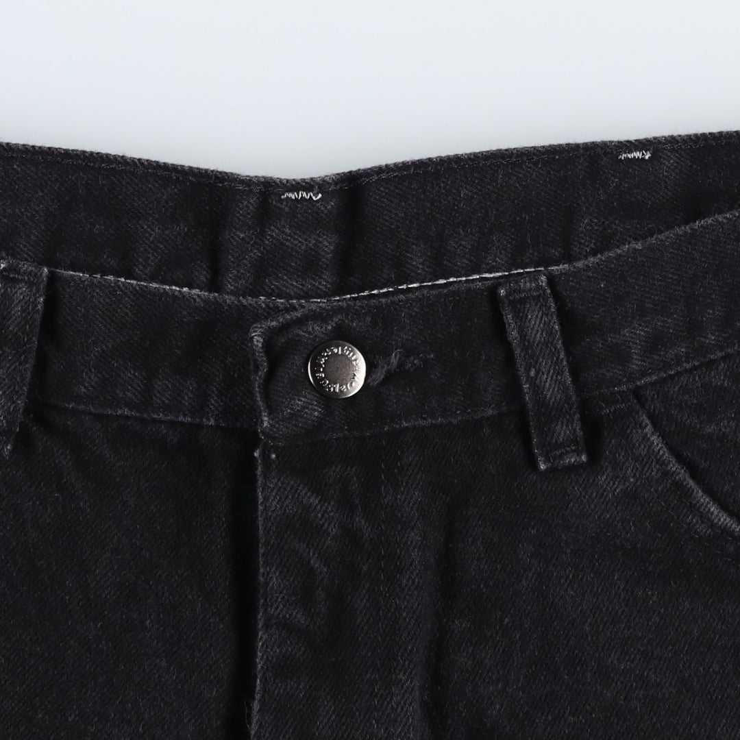 Wrangler Black Denim Shorts for Men, W35 cotton black type Vintage Second Hand