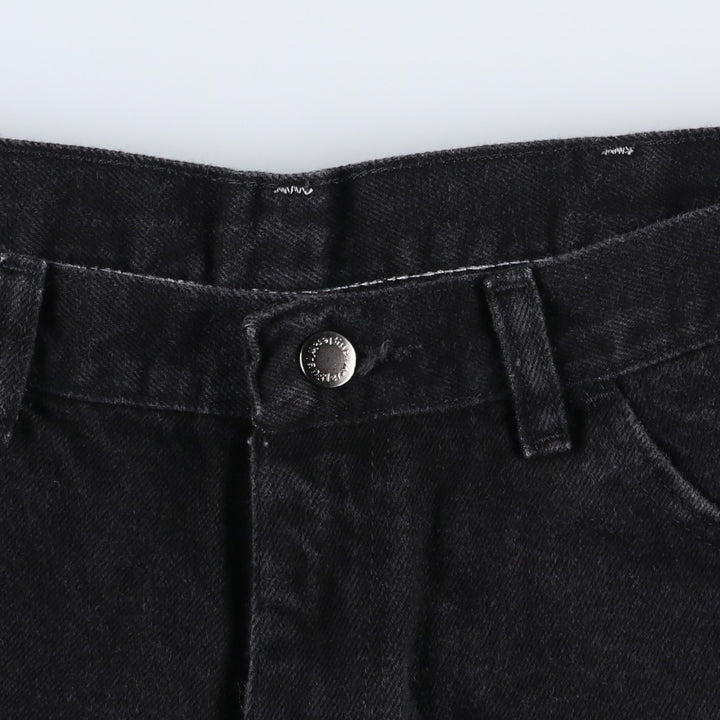 Wrangler Black Denim Shorts for Men, W35 cotton black type Vintage Second Hand