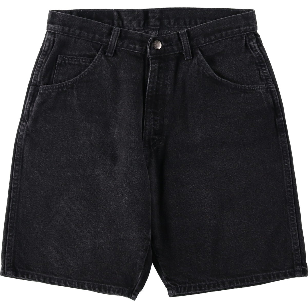 90'S Wrangler Black Denim Shorts, Men's, W31, Vintage cotton black type Vintage Second Hand