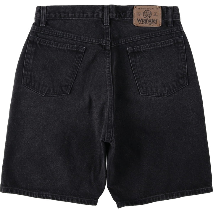 90'S Wrangler Black Denim Shorts, Men's, W31, Vintage cotton black type Vintage Second Hand