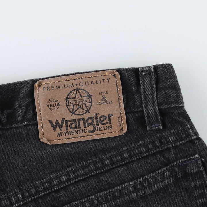 90'S Wrangler Black Denim Shorts, Men's, W31, Vintage cotton black type Vintage Second Hand