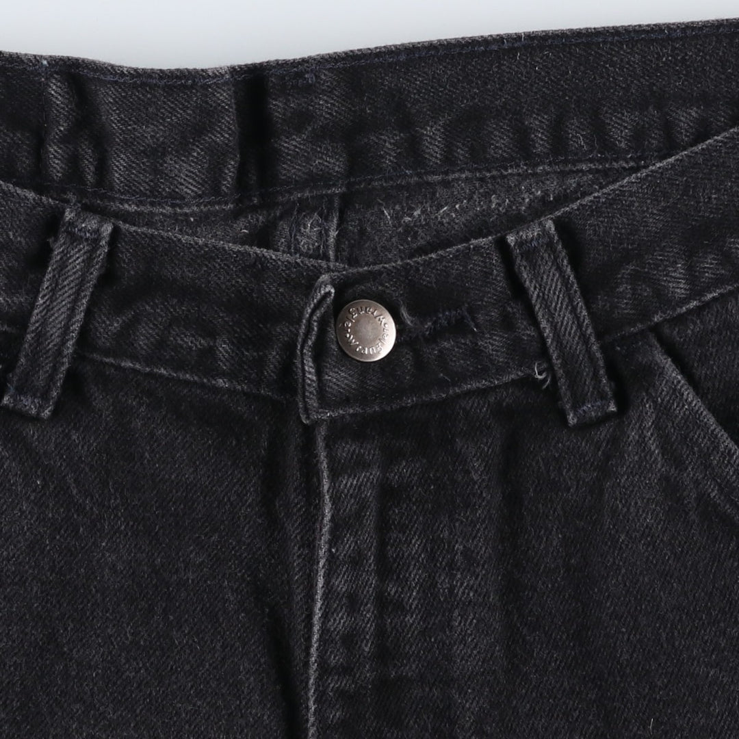 90'S Wrangler Black Denim Shorts, Men's, W31, Vintage cotton black type Vintage Second Hand