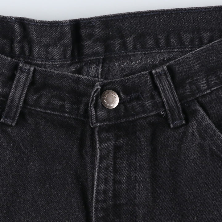 90'S Wrangler Black Denim Shorts, Men's, W31, Vintage cotton black type Vintage Second Hand