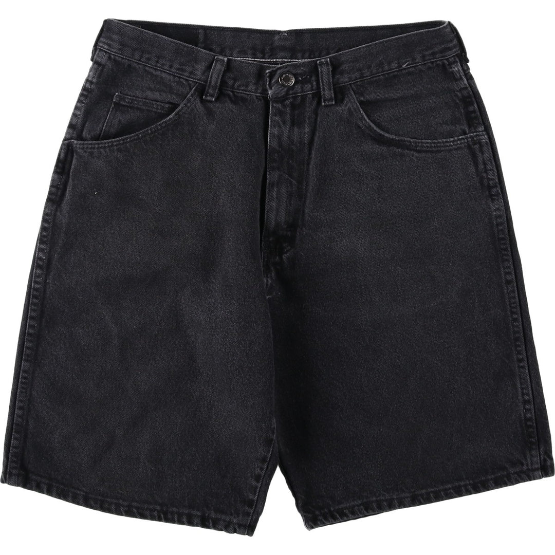 Wrangler Black Denim Shorts, Shorts, Men's, W32 equivalent cotton black type Vintage Second Hand