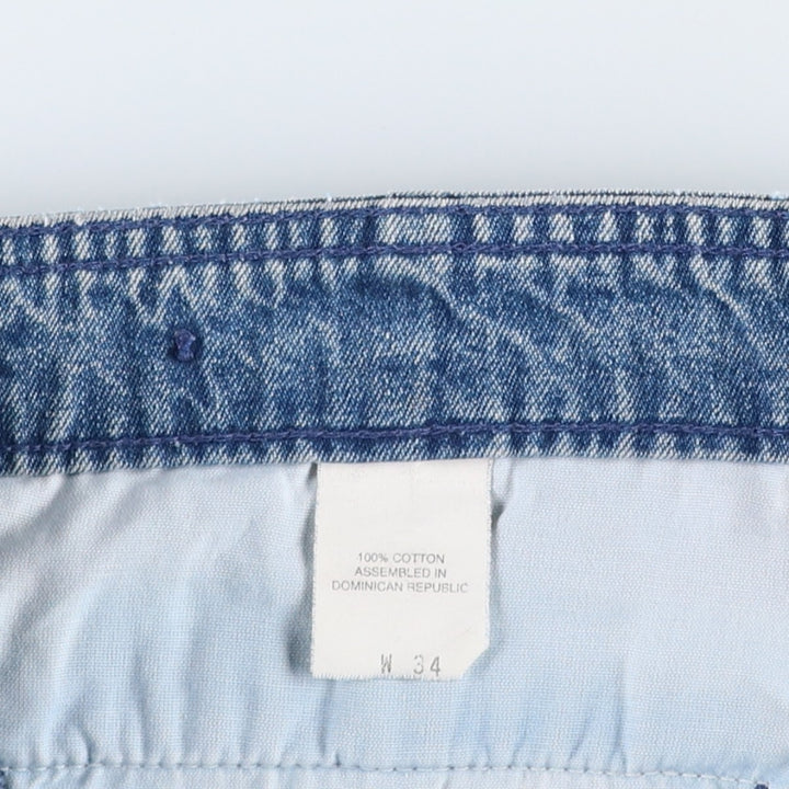 90'S Dockers/Levi's Two-Pleat Denim Shorts, Men's Size W33 (approx.), Vintage cotton blue type Vintage Second Hand