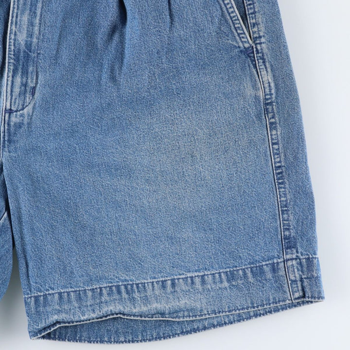 90'S Dockers/Levi's Two-Pleat Denim Shorts, Men's Size W33 (approx.), Vintage cotton blue type Vintage Second Hand