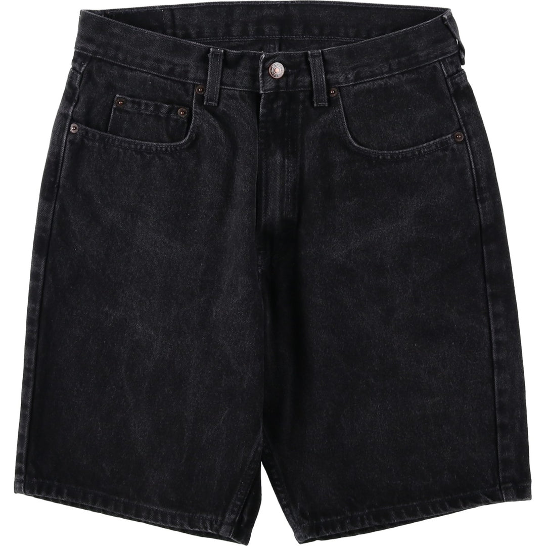 90'S GAP DENIM Old GAP Black Denim Shorts, Made in USA, Men's W31 (approx.), Vintage cotton black type Vintage Second Hand