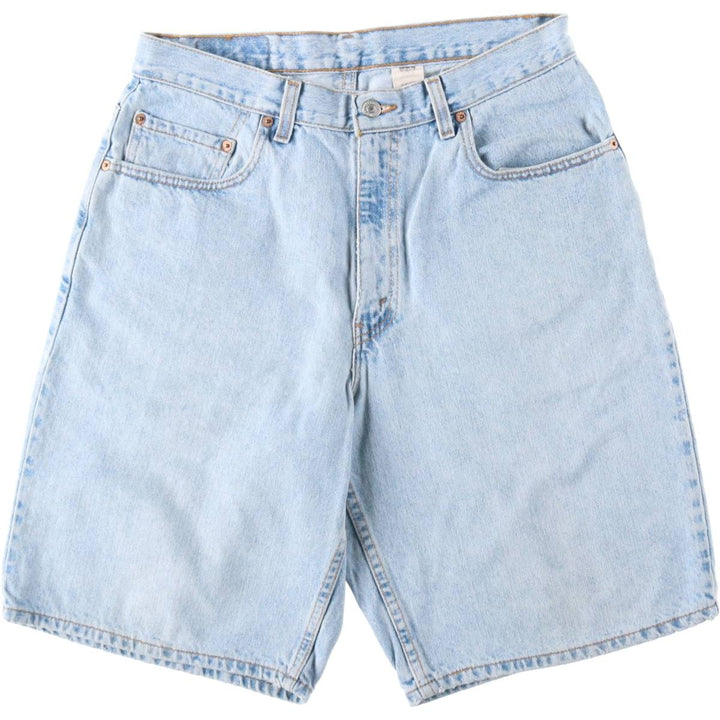 90'S Levi's 560 Loose Fit Denim Shorts, Made in USA, Men's Size W32 (approx.), Vintage cotton blue type Vintage Second Hand