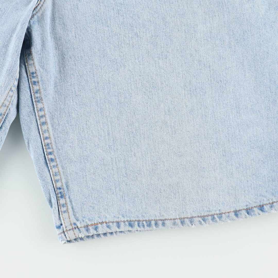 90'S Levi's 560 Loose Fit Denim Shorts, Made in USA, Men's Size W32 (approx.), Vintage cotton blue type Vintage Second Hand