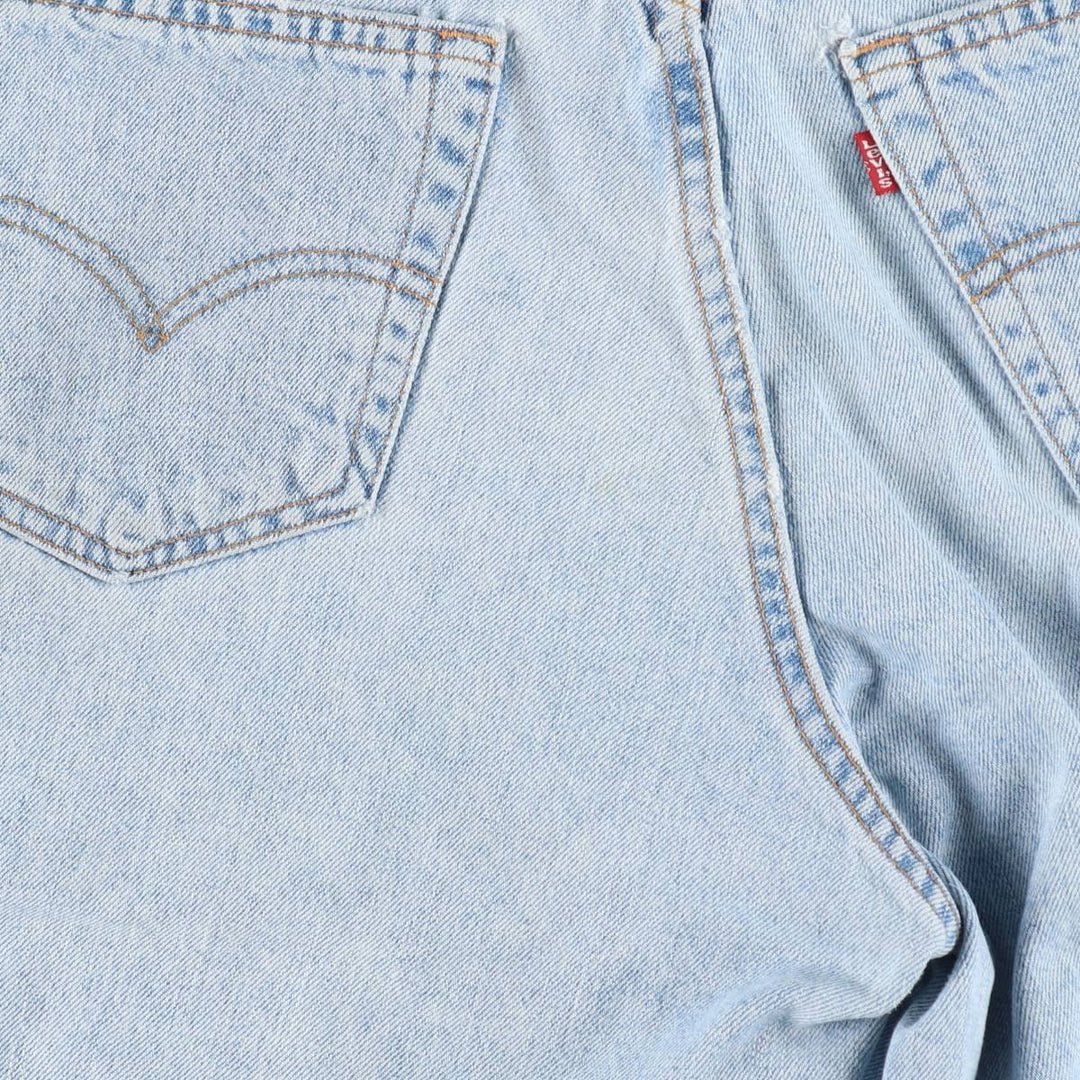 90'S Levi's 560 Loose Fit Denim Shorts, Made in USA, Men's Size W32 (approx.), Vintage cotton blue type Vintage Second Hand