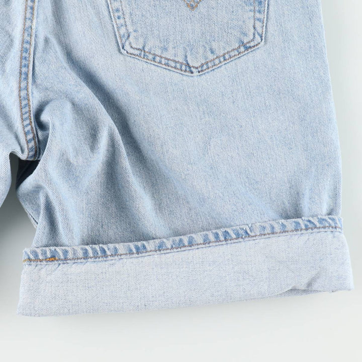 90'S Levi's 560 Loose Fit Denim Shorts, Made in USA, Men's Size W32 (approx.), Vintage cotton blue type Vintage Second Hand