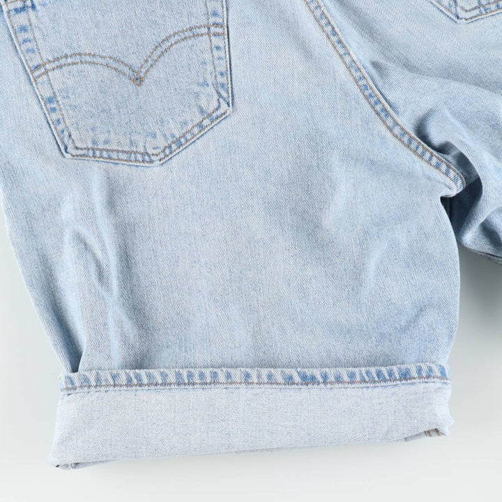 90'S Levi's 560 Loose Fit Denim Shorts, Made in USA, Men's Size W32 (approx.), Vintage cotton blue type Vintage Second Hand