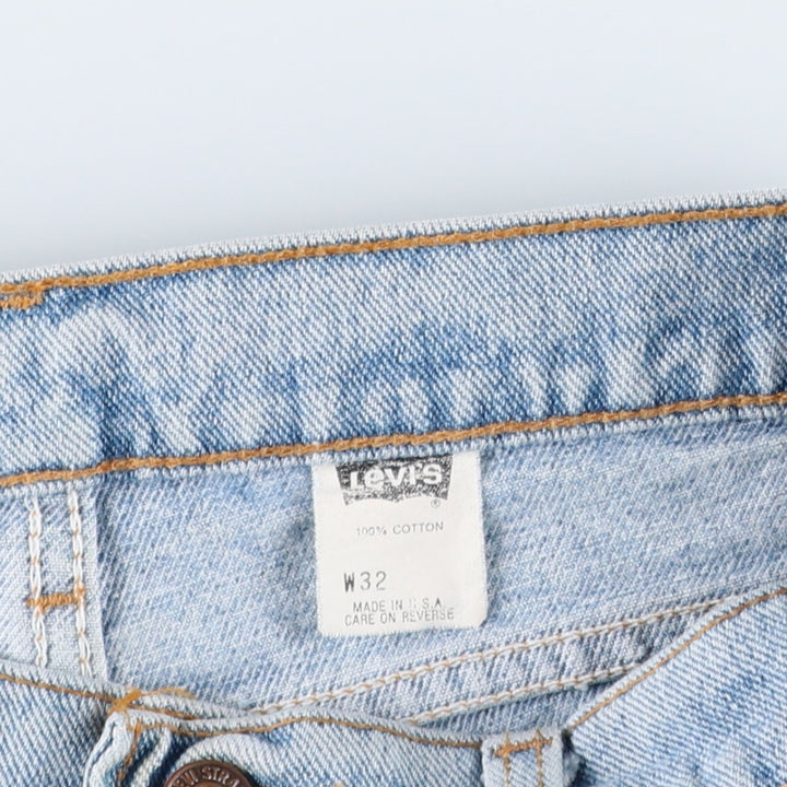 1990'S Levi's 39560-4834 Denim Shorts, Half Pants, Made in USA, Men's W32 (approx.), Vintage. cotton blue type Vintage Second Hand