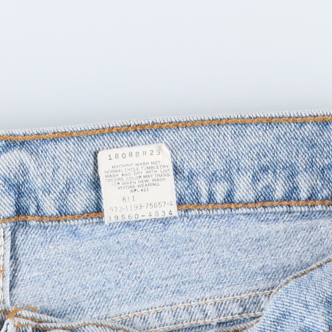 1990'S Levi's 39560-4834 Denim Shorts, Half Pants, Made in USA, Men's W32 (approx.), Vintage. cotton blue type Vintage Second Hand