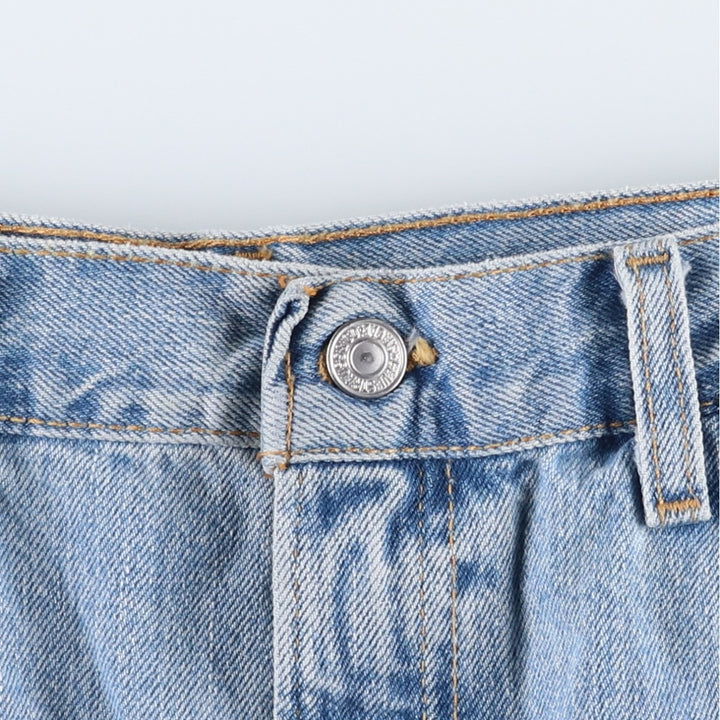 90'S Levi's 550 Relaxed Fit Denim Shorts, Made in USA, Men's Size 37, Vintage cotton blue type Vintage Second Hand