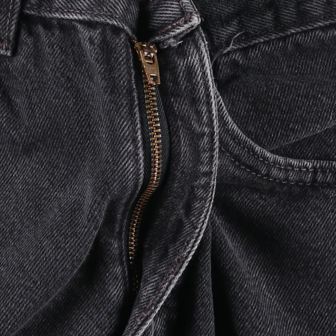 90'S Levi's 550 Relaxed Fit Black Denim Shorts, Made in USA, Men's Size W31 (approx.), Vintage cotton black type Vintage Second Hand