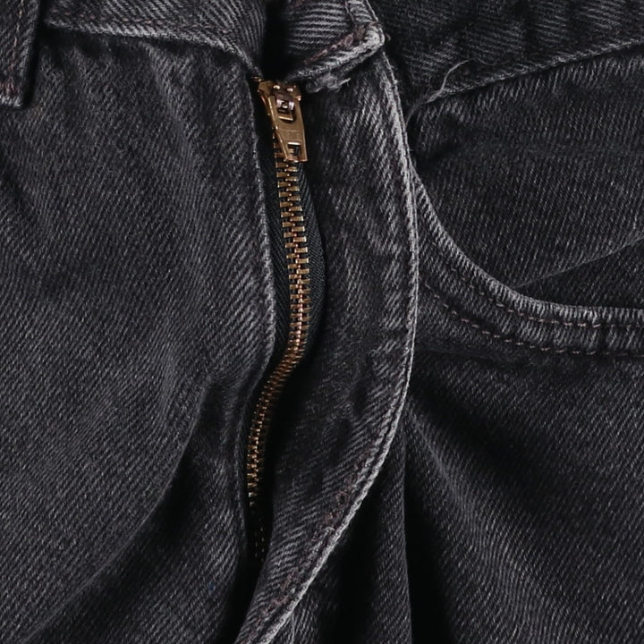 90'S Levi's 550 Relaxed Fit Black Denim Shorts, Made in USA, Men's Size W31 (approx.), Vintage cotton black type Vintage Second Hand