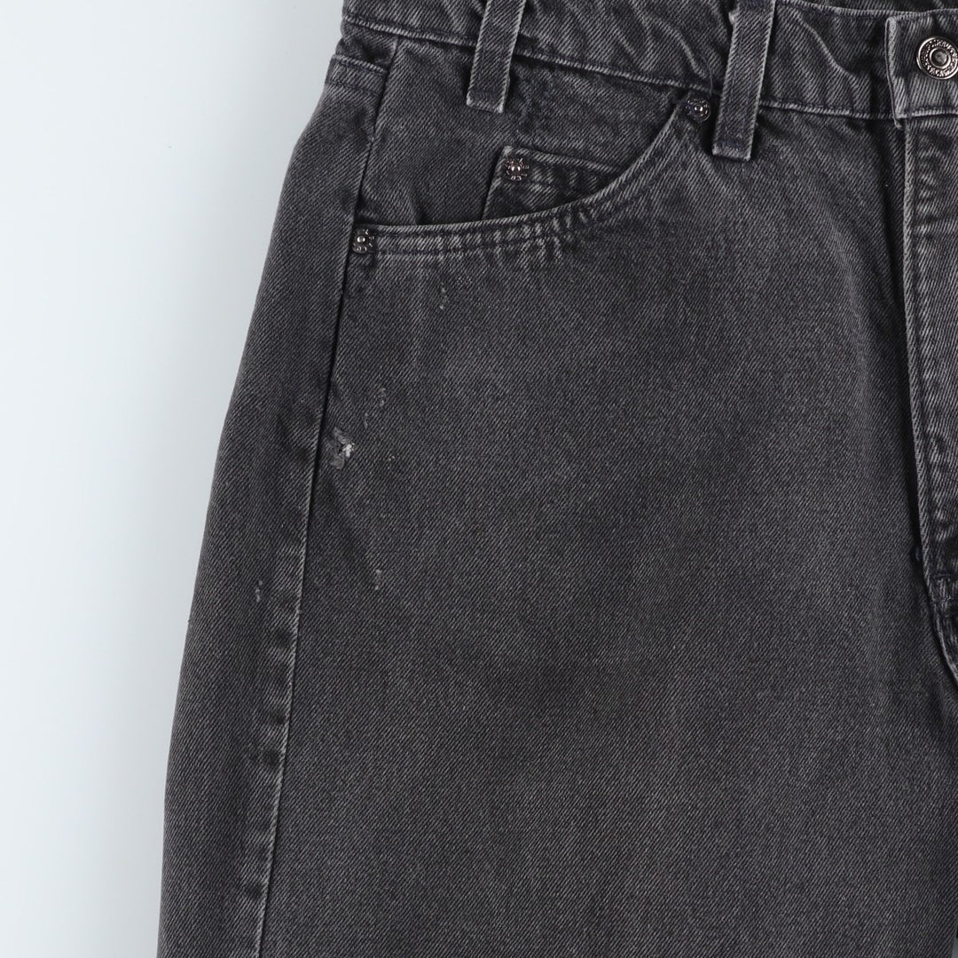 90'S Levi's 550 Relaxed Fit Orange Tab Black Denim Shorts Made in USA Men's W32 cotton black type Vintage Second Hand