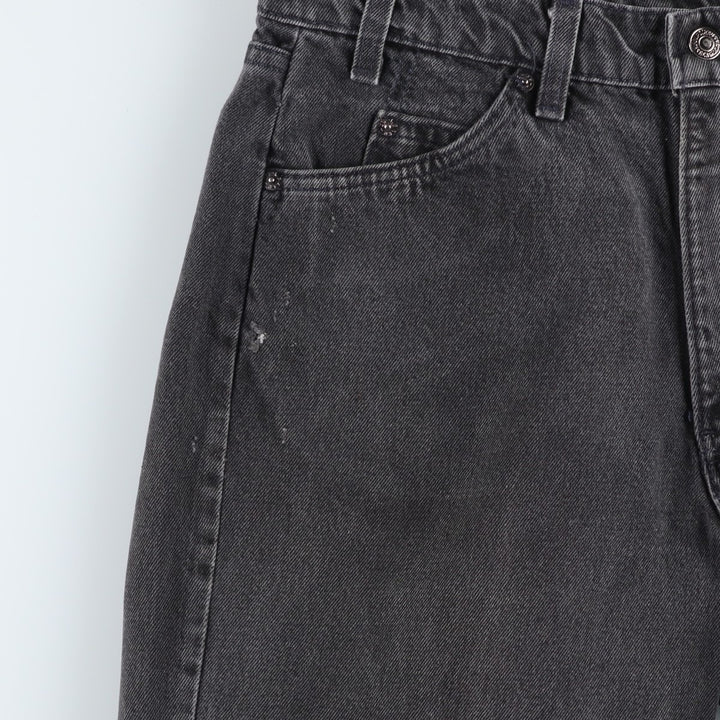 90'S Levi's 550 Relaxed Fit Orange Tab Black Denim Shorts Made in USA Men's W32 cotton black type Vintage Second Hand