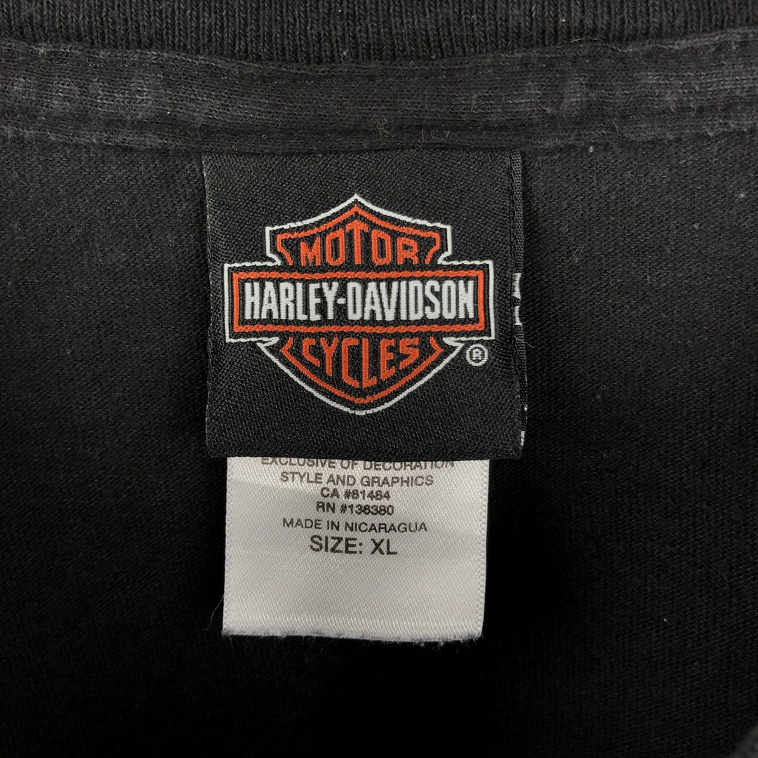 Harley-Davidson Leprechaun Motorcycle Bike T-Shirt, Men's Size XL (approx.) cotton black type Vintage Second Hand