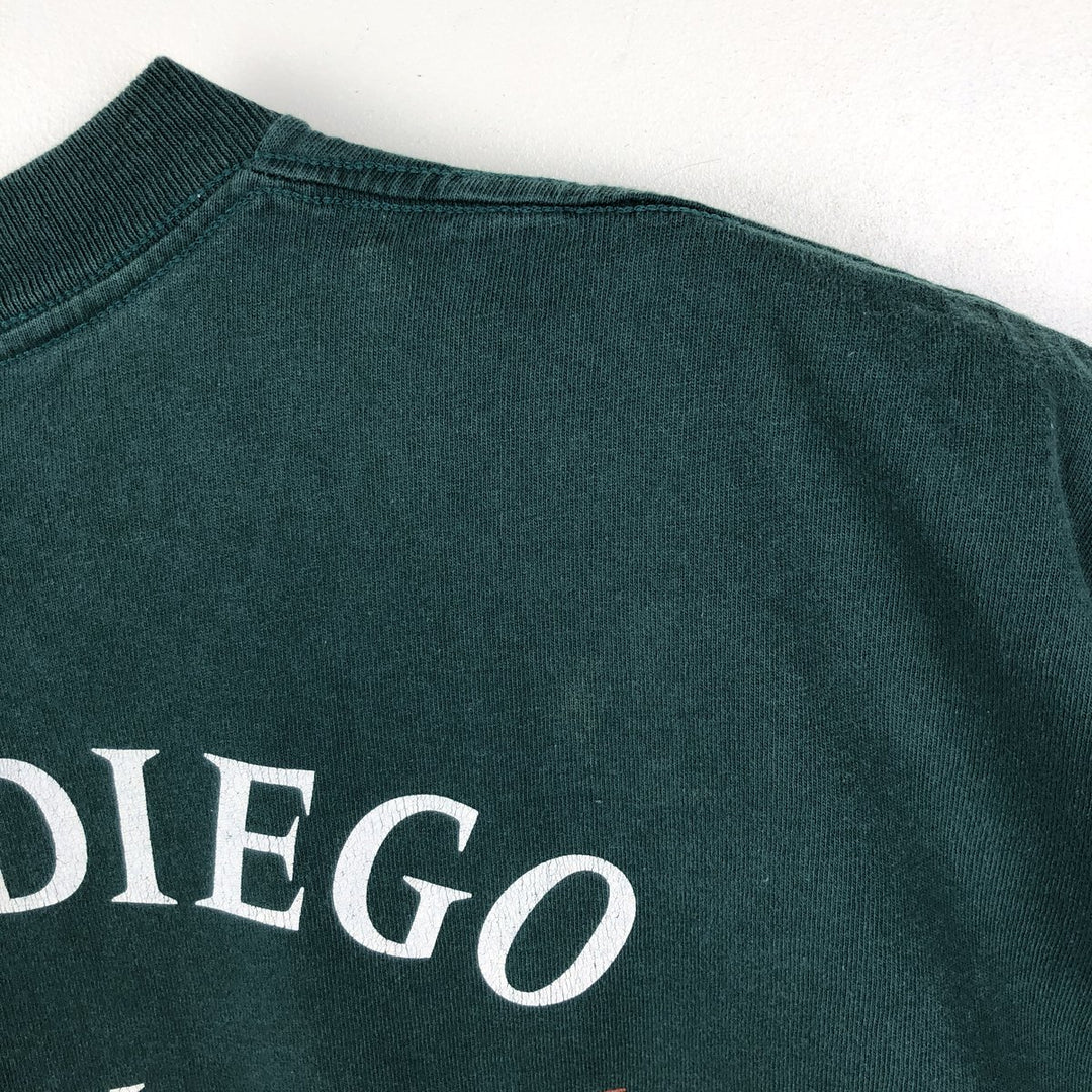 90'S Harley-Davidson Motorcycle Bike T-shirt Made in USA Men's L Vintage cotton green type Vintage Second Hand