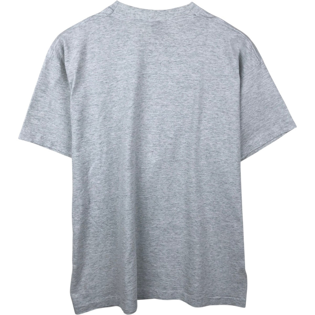 90'S Fruit of the Loom Message Print T-Shirt Made in USA Men's XL Vintage cotton gray type Vintage Second Hand