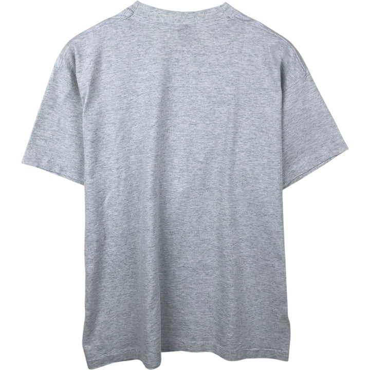 90'S Fruit of the Loom Message Print T-Shirt Made in USA Men's XL Vintage cotton gray type Vintage Second Hand