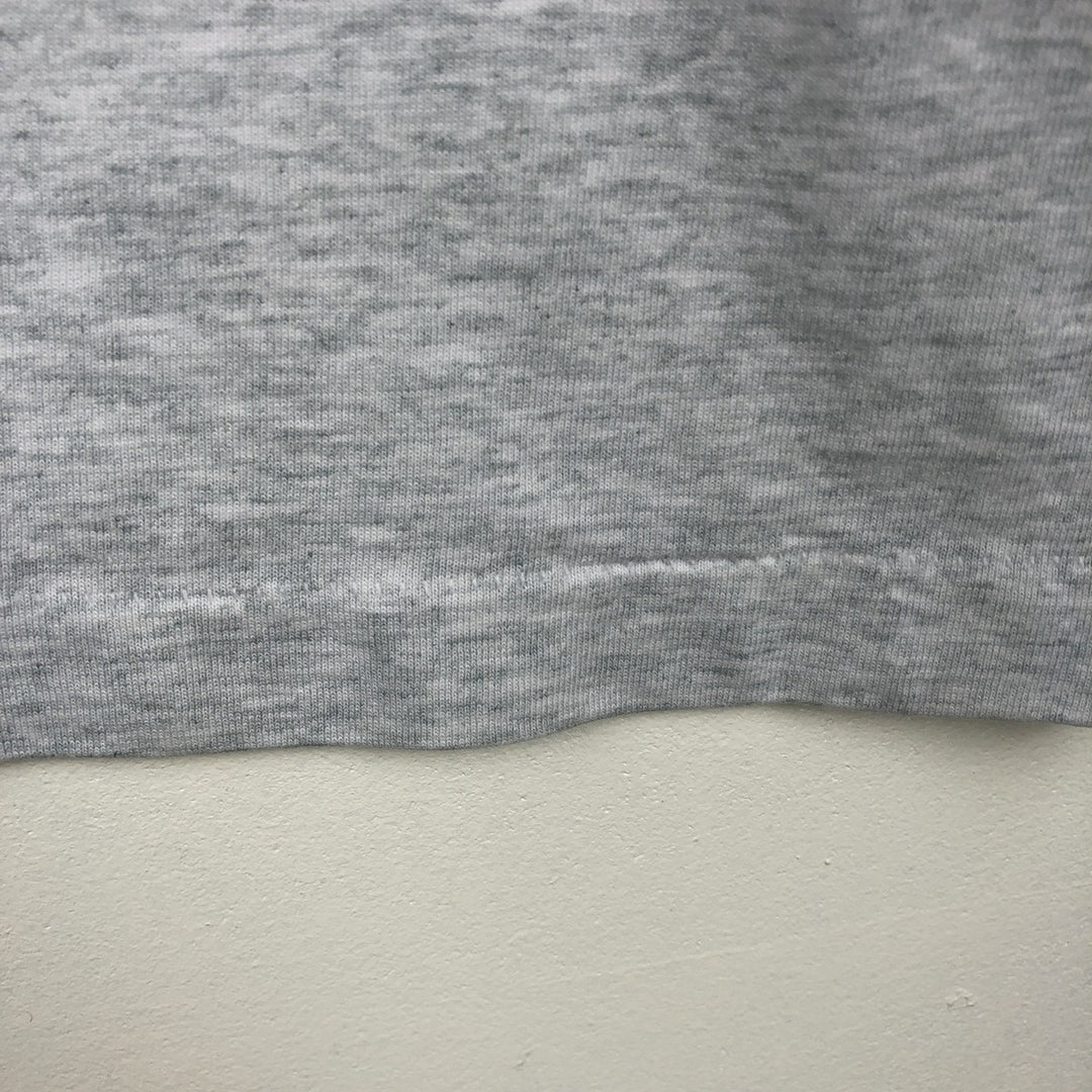 90'S Fruit of the Loom Message Print T-Shirt Made in USA Men's XL Vintage cotton gray type Vintage Second Hand