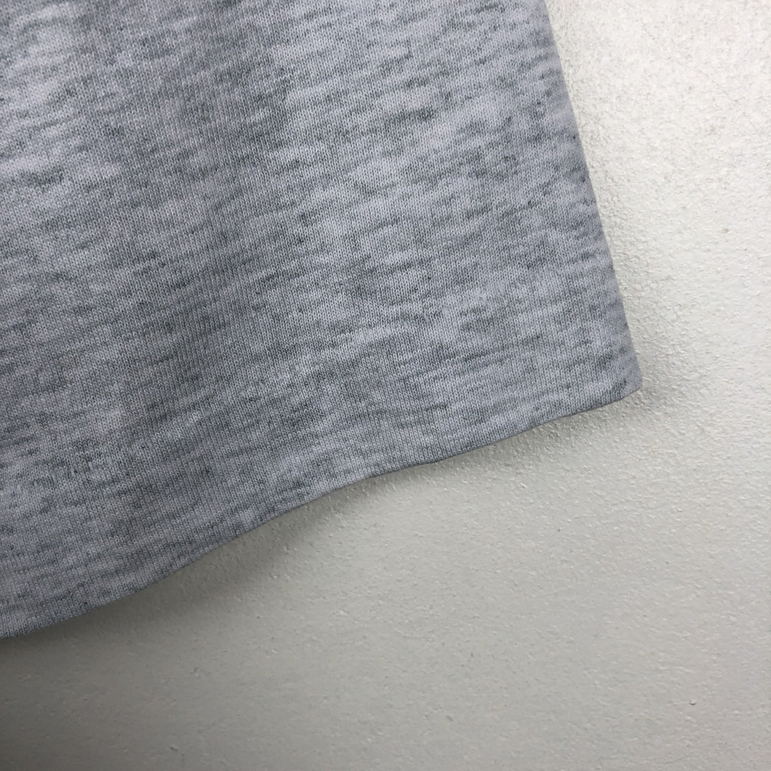 90'S Fruit of the Loom Message Print T-Shirt Made in USA Men's XL Vintage cotton gray type Vintage Second Hand