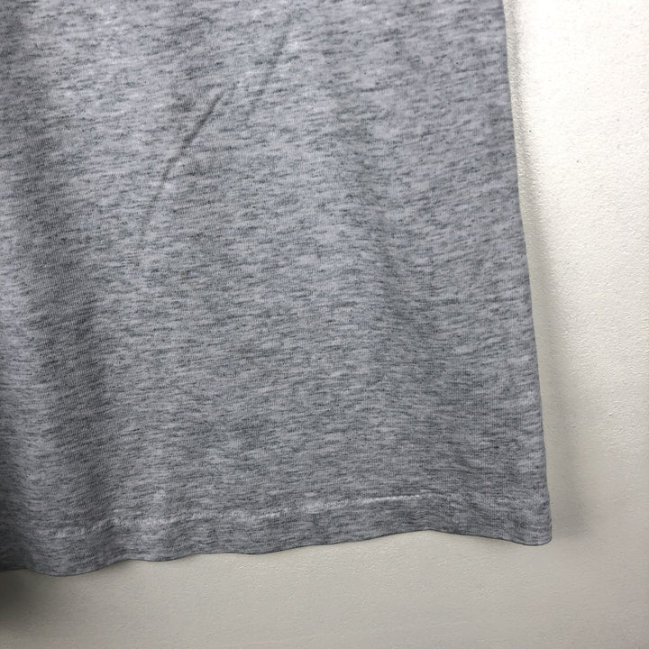 90'S Fruit of the Loom Message Print T-Shirt Made in USA Men's XL Vintage cotton gray type Vintage Second Hand