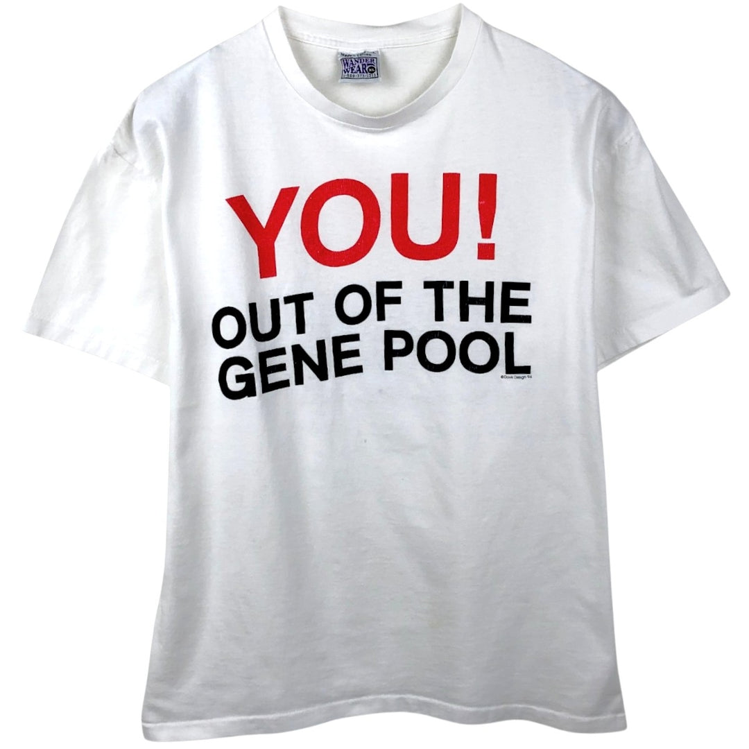 90'S WANDER WEAR Message Print T-Shirt, Made in USA, Men's XL (approx.), Vintage cotton white type Vintage Second Hand
