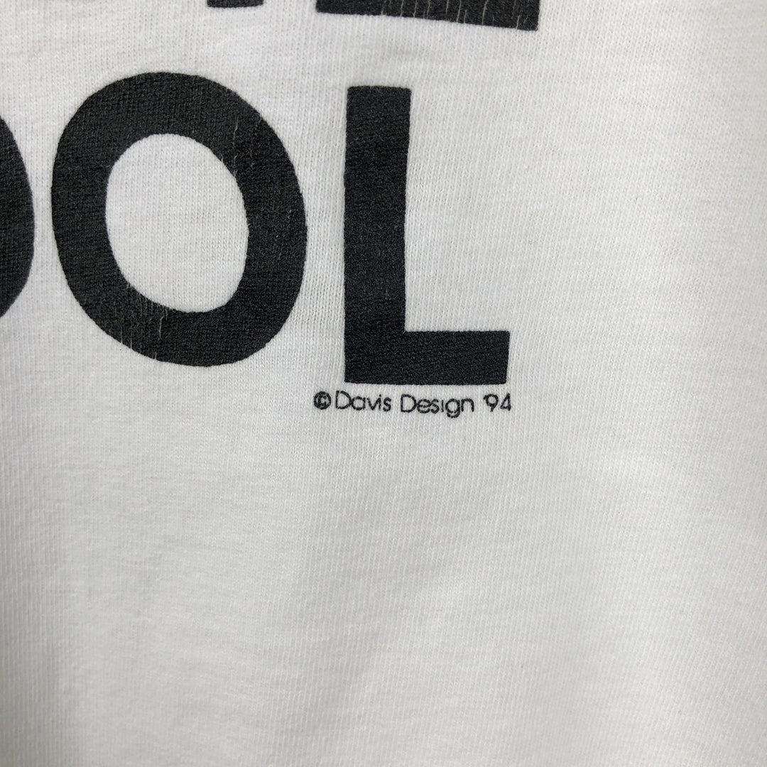 90'S WANDER WEAR Message Print T-Shirt, Made in USA, Men's XL (approx.), Vintage cotton white type Vintage Second Hand