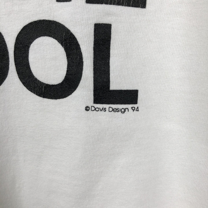 90'S WANDER WEAR Message Print T-Shirt, Made in USA, Men's XL (approx.), Vintage cotton white type Vintage Second Hand