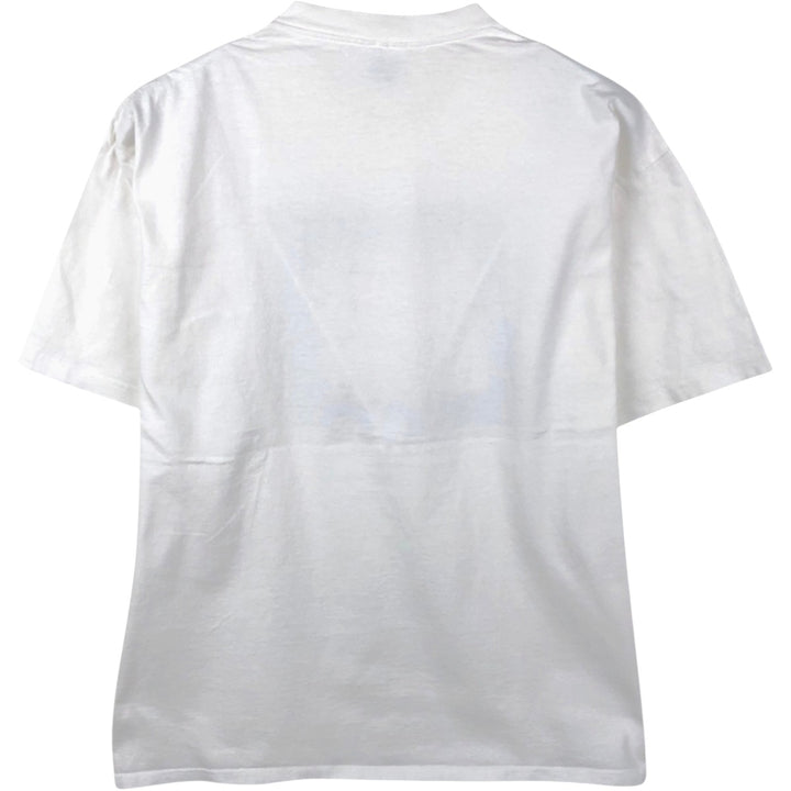 90'S High Cotton Message Print T-Shirt, Made in USA, Men's Size L (Equivalent), Vintage cotton white type Vintage Second Hand
